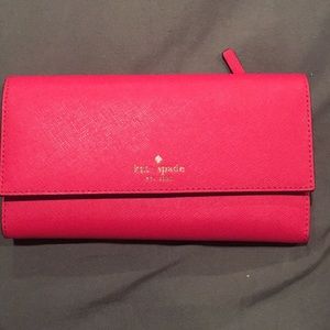 Pink Kate Spade Trifold Wallet